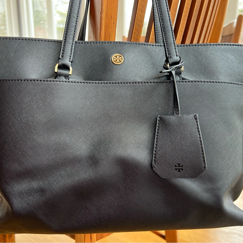 Tory Burch Leather Laptop/Tote Bag